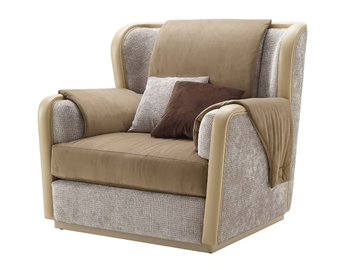 OLIVER - Fabric armchair with armrests by A.R. Arredamenti - view 2